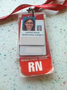 One of my many work badges